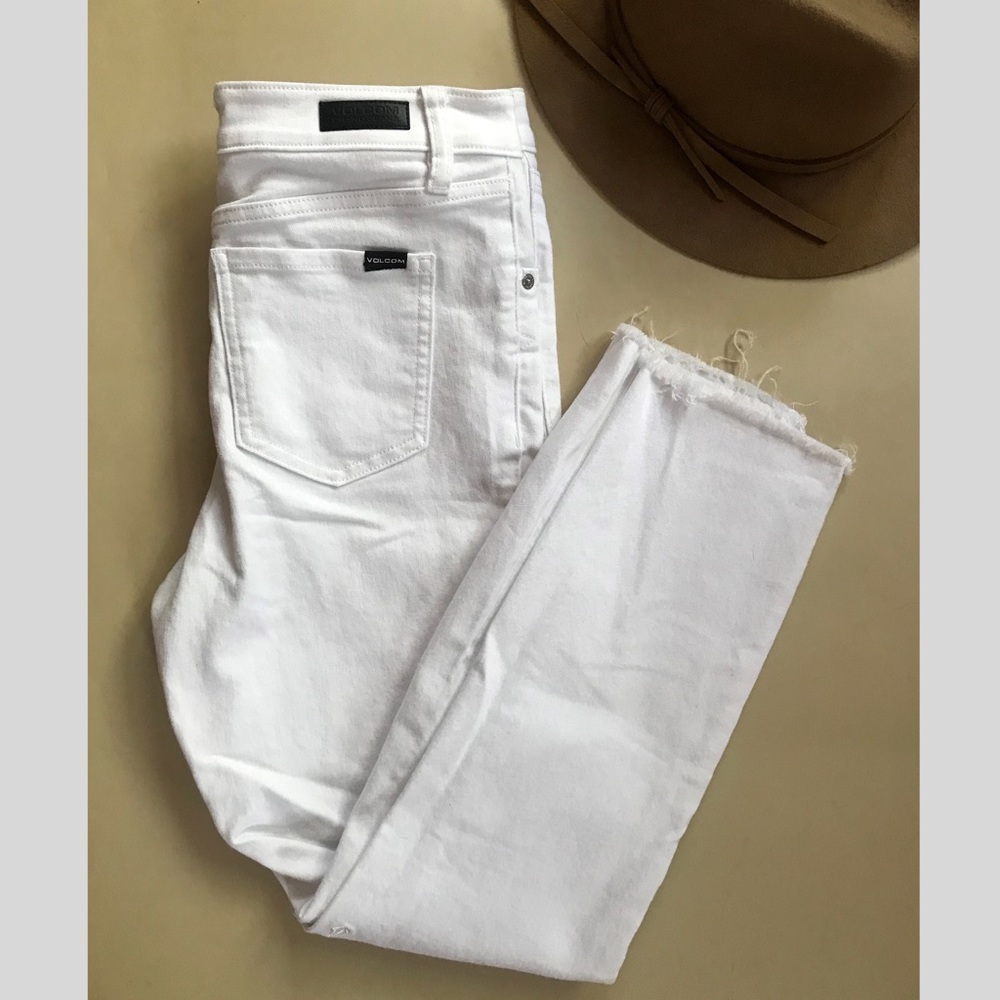 Women’s White cropped skinny Jeans